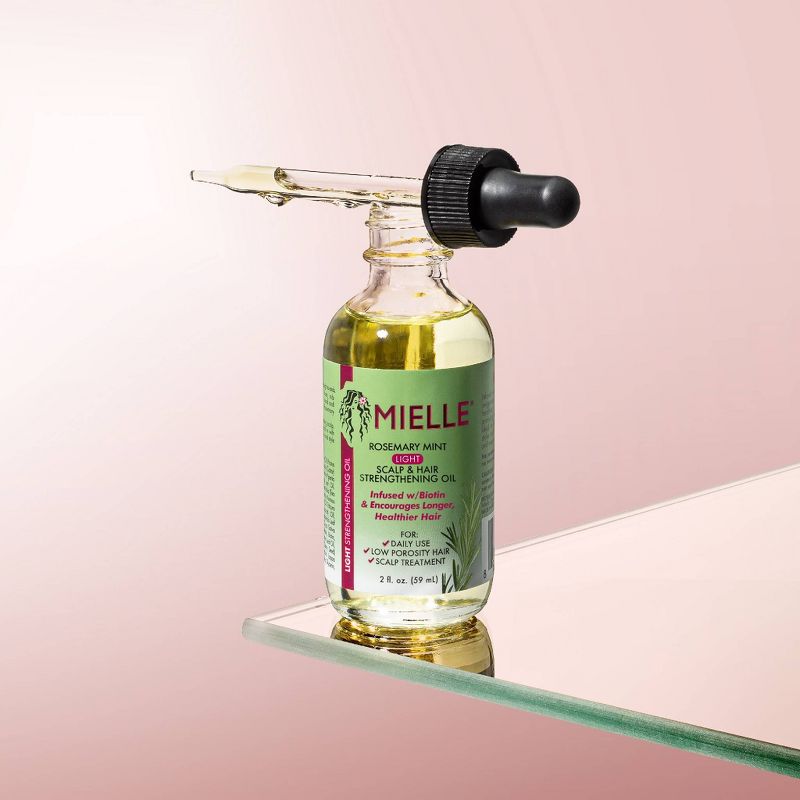 Mielle Organics Rosemary Mint Light Scalp &#38; Hair Strengthening Oil - 2 fl oz, 6 of 11