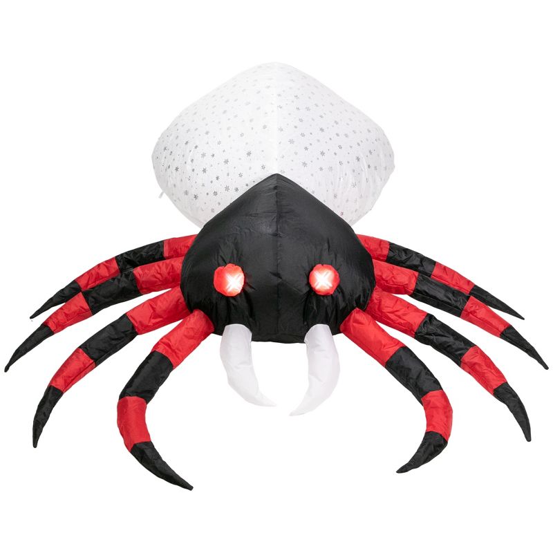 Northlight 4' Lighted Inflatable Chill and Thrill Spider Outdoor Halloween Decoration, 5 of 6