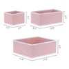 Unique Bargains Fabric Collapsible Storage Organizer Storage Bin 6 Pcs - 4 of 4