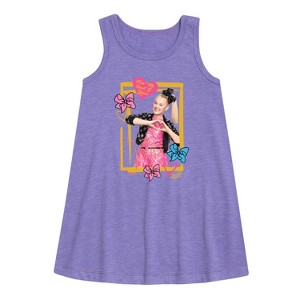 JoJo Siwa Jojo Love Graphic Sleeveless Aline Dress - Purple - 4T - 1 of 2