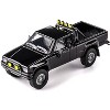 1985 Toyota Hilux SR5 Pickup Truck Black "Collection" Series 1/64 Diecast Model Car by Majorette - 4 of 4