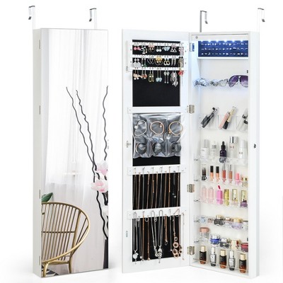 Tangkula Wall Mounted Bathroom Cabinet Storage Organize Hanging Medicine  Adjustable Shelf : Target