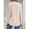 Women's Long Sleeve Tunic Sweater Top Fall Winter Casual Crewneck Soft Shirt Work Blouse Dressy Outfits - 4 of 4