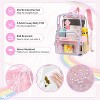Clear Backpack Heavy Duty Transparent School Bookbag, Stadium Approved See Through Bag with Wide Shoulder Straps for Sports, Concerts, Events – Pink - 4 of 4