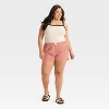 Women's Cherry Gingham Graphic Boxer Shorts - Red - 3 of 3