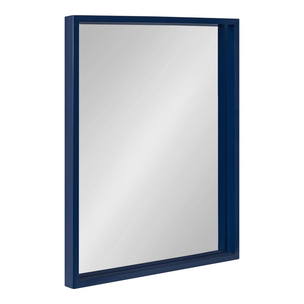 Photos - Wall Mirror 18" x 24" Travis Framed Decorative  Navy Blue - Kate & Laurel A