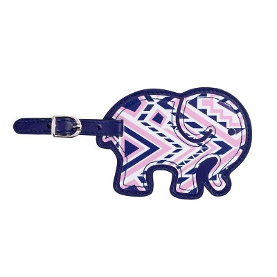 elephant luggage tag