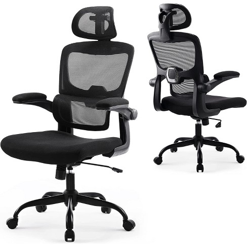 Argomax ergonomic mesh office chair high back swivel desk chair cheap adjustable headrest armrest tilt back and tension