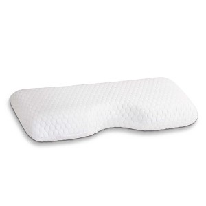 PAGED Ice Cool Tech Curve Pillow Memory Foam Pillows Comfy Bed Pillows with Ergonomic Concave Shape for Bed - 1 of 4