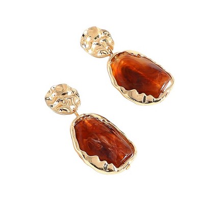 SOHI Women's Dented Drop Earrings