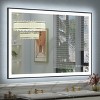 Apmir Super Bright Front & Back LED Lighted Anti-Fog Aluminum Alloy Framed Tempered Glass Bathroom/Vanity Mirror with ETL & 3-Year Warranty - 2 of 4
