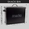 Black Enamel Snack Bin, Modern Farmhouse Style for Single Serving Snacks - 2 of 4