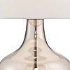 Possini Euro Design Modern Table Lamp with USB Charging Port 31" Tall Champagne Glass Off-White Drum Shade for Living Room Bedroom - 4 of 4