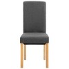 vidaXL Dining Chairs, 2 Pcs, Gray Fabric - 4 of 4