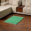 Okak Modern Stylish Tassel Carpet Cotton Area Rug for Living Room,Bedroom,Small Size Indoor Easy-to-maintain Carpet - 2 of 4