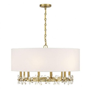 Savoy House Dahlia 6 - Light Pendant in  Warm Brass - 1 of 4