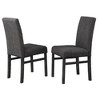 Best Master Furniture,Vitaliya Linen Side Chairs, Set of 2 - 3 of 3