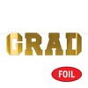Beistle Gold Foil Grad Streamer, 12¼" x 3' 6" Gold - 3 of 4