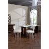NicBex Set of 2 Mid Century Armless Dining Chairs with Farmhouse Wooden Legs,Upholstered Accent Chairs for Dining Room,Kitchen,Restaurant - 2 of 4