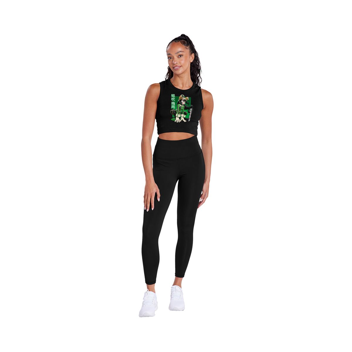 Women's My Hero Academia Tsuyu Asui Heroic Pose Sleeveless Crop Top Tank - thumbnail 5