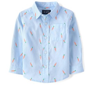 boys easter dress shirt Boys Easter Egg Poplin Button Up Shirt