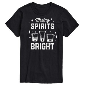 Men's - Instant Message - Christmas Mixing Spirits Bright Short Sleeve Graphic T-Shirt - 1 of 4