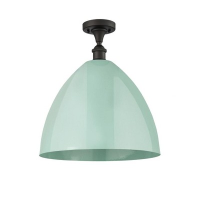 Plymouth Dome - 1 Light Semi-Flush Mount In Industrial Style-18.75 Inches Tall and 16 Inches Wide