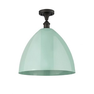 Plymouth Dome - 1 Light Semi-Flush Mount In Industrial Style-18.75 Inches Tall and 16 Inches Wide - 1 of 1