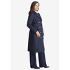 Jessica London Women's Plus Size Refined Denim Trench Coat - 4 of 4