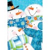 Briarwood Lane Snow Buds Winter Garden Flag Snowman Snowmen Scarf - 3 of 4
