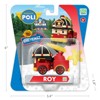 Robocar Poli School Bus Carrying Case Set (with mini die-cast cars: Amber, Poli, Roy, Mark included) | Early Learning Toy-Imagination & Role Play - 2 of 4