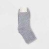 Women's Mary Jane Fold Over Cuff 3pk Crew Socks - A New Day™ Heather 4-10 - 2 of 2