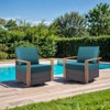 Buenhomino 24"x22" Outdoor Deep Seat Cushion Set, 6-inch Thicked Waterproof Patio Furniture Cushions with Removable Cover,8 Colors - 2 of 4