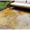 Orange Copper And Terra Cotta Abstract Washable Indoor Outdoor Area Rug - 2 of 4