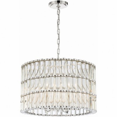 Crystorama Lighting Elliot 6 - Light Chandelier in  Polished Nickel