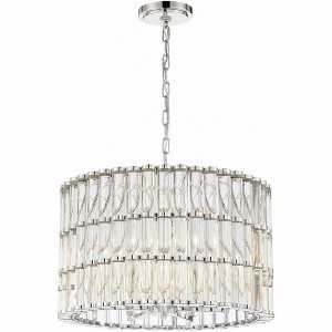 Crystorama Lighting Elliot 6 - Light Chandelier in  Polished Nickel - 1 of 4