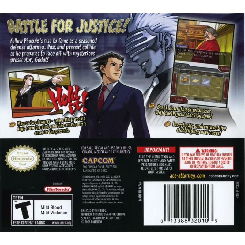 Phoenix Wright Trials and Tribulations - Nintendo DS, 2 of 6
