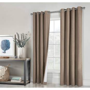 Set of 2 Suprema Tab Top Blackout Curtain Panels - Thermaplus