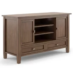 Norfolk Solid Wood TV Stand for TVs up to 50" Rustic Natural Aged Brown - WyndenHall