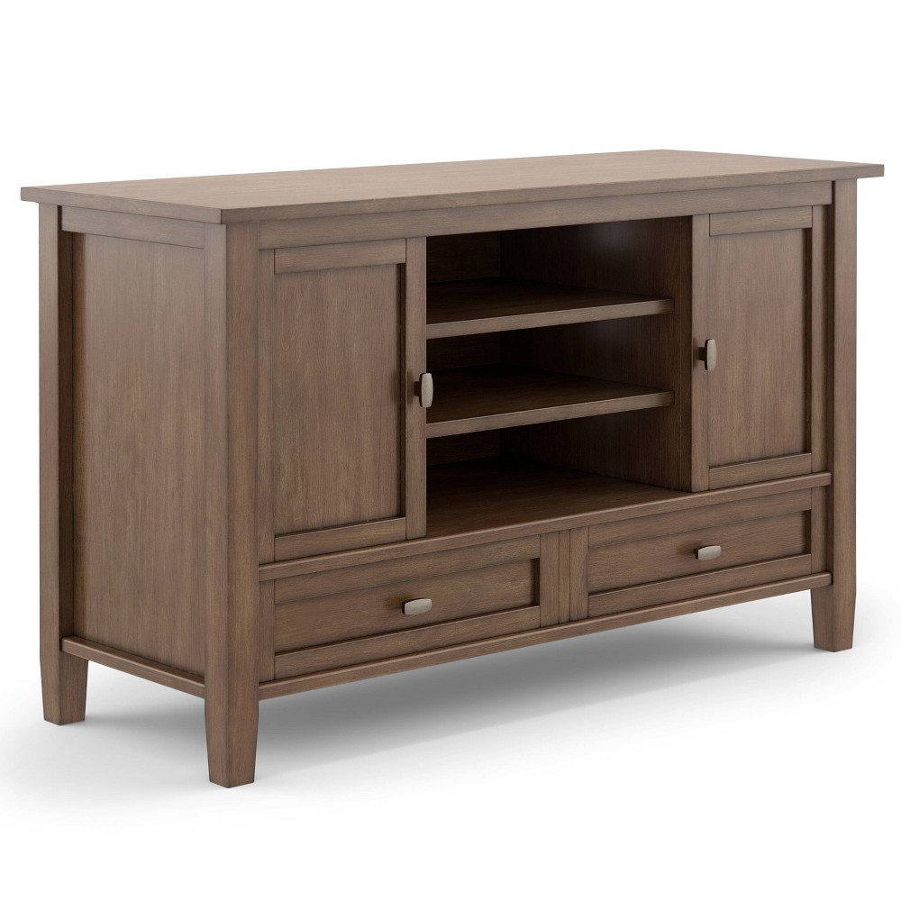 Photos - Mount/Stand Norfolk Solid Wood TV Stand for TVs up to 50" Rustic Natural Aged Brown 