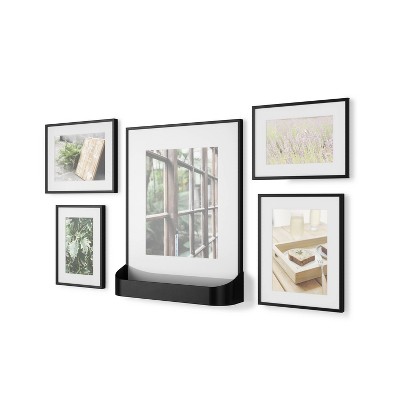 Set of 5 Matinee PD Multiple Image Frames Black - Umbra
