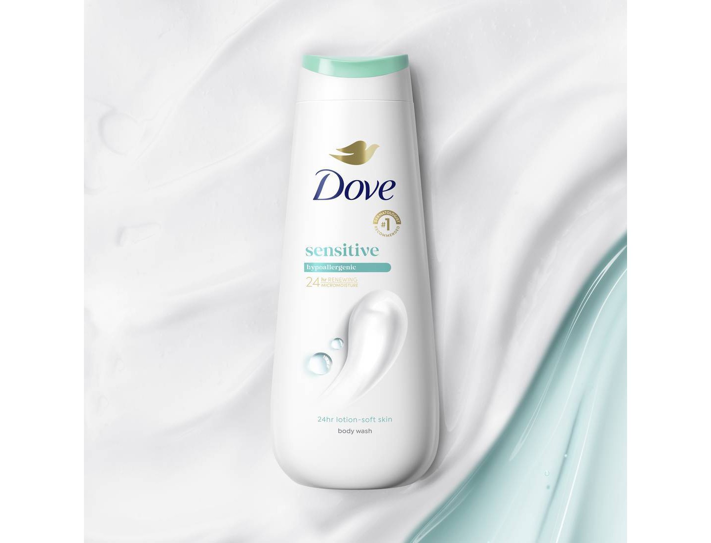 Гипоаллергенный гель для душа Dove Beauty Sensitive Skin, 20 fl oz — фото 3