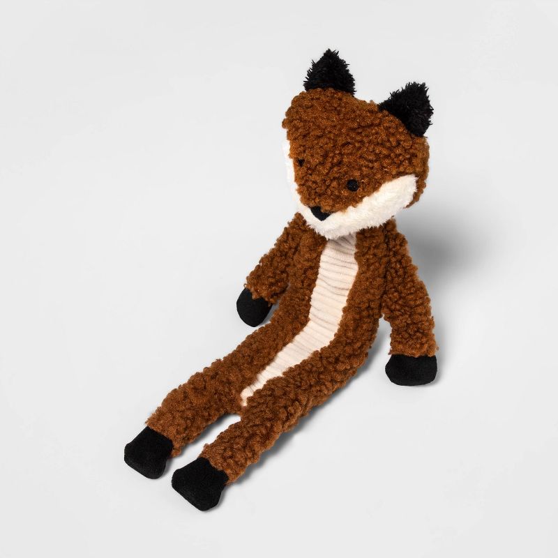Skinny Crinkle Fox Plush Dog Toy - M - Boots &#38; Barkley&#8482;, 4 of 11