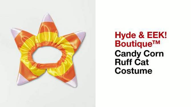 Candy Corn Ruff Halloween Cat Costume - Hyde &#38; EEK! Boutique&#8482;, 2 of 5, play video