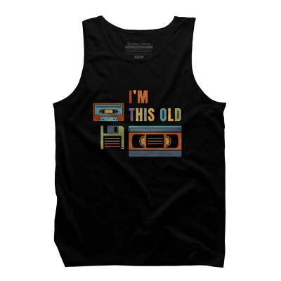 Men's Design By Humans I'm this old - Old data storage media By DsgnCraft Tank Top