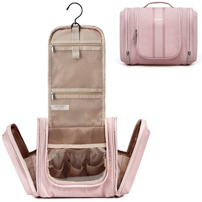 Toiletry Bag for Women, Travel Toiletry Organizer with hanging hook, Water-resistant Cosmetic Makeup Bag