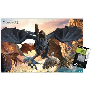 Trends International How To Train Your Dragon (2025) - Group Unframed Wall Poster Prints - 1 of 4
