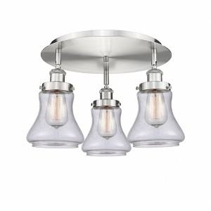 Bellmont - 3 Light Flush Mount In Art Deco Style-9.75 Inches Tall and 17.75 Inches Wide - 1 of 1