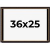 PosterPalooza | Modern Shadow Box 1" Depth Brown Picture Frame - UV Acrylic, Backing Board, Hanging Hardware - 2 of 4