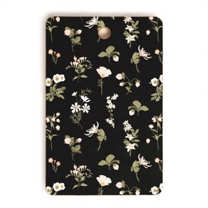 Iveta Abolina Pineberries Botanicals Black Cutting Board Rectangle - Deny Designs - 1 of 3